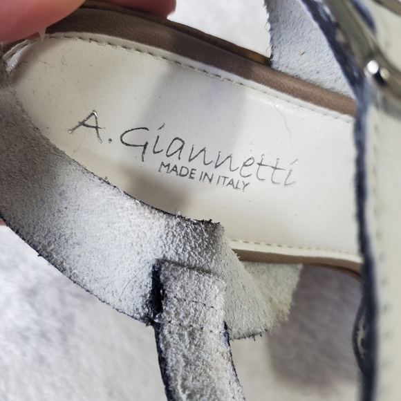 Italian Leather Wedge Sandals - Picture 11 of 11